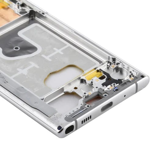 Meio Bisel de Moldura para Samsung Galaxy Note 10 (Prateado)