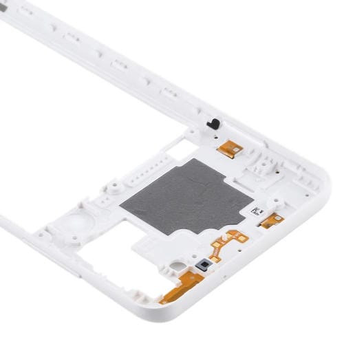 Plaque de lunette de cadre moyen Samsung Galaxy A21s (Blanc)