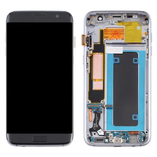 Écran LCD OLED Samsung Galaxy S7 Edge SM-G935F avec cadre (Noir)