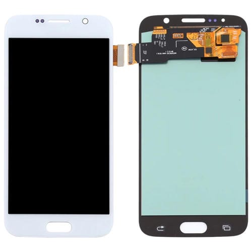 LCD OLED-Bildschirm Samsung Galaxy S6 (Weiß)