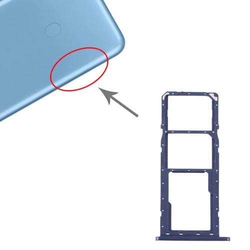 SIM-Karten- und Micro-SD-KartenfÀcher Samsung Galaxy A11 SM-A115 (Blau)