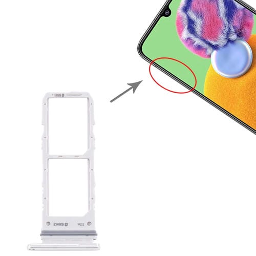 Bandeja de Tarjeta SIM Doble Samsung Galaxy A90 5G SM-A908 (Plata)