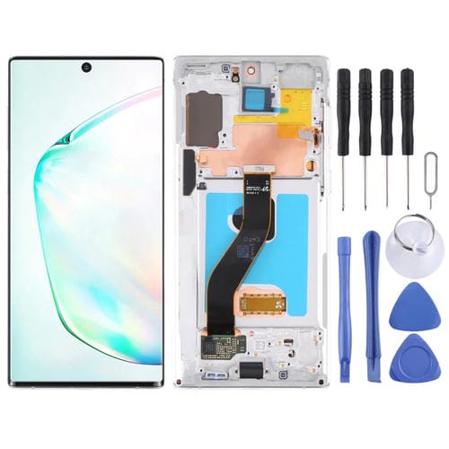 LCD Screen Samsung Galaxy Note 10 4G/5G SM-N971/N970 with Frame (Silver)