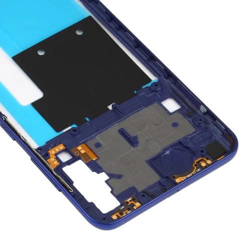 Cadre Moyen Biseauté Plaque Samsung Galaxy A60 (Bleu)