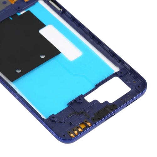 Cadre Moyen Biseauté Plaque Samsung Galaxy A60 (Bleu)