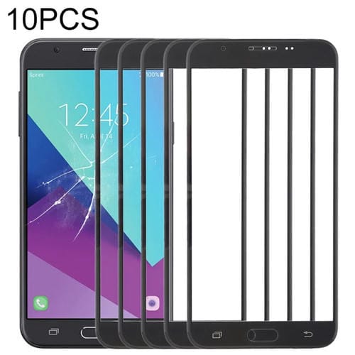 Outer Glass Lens Screen for Samsung Galaxy J7 V/J727V/J727P (10 Pieces) (Black)