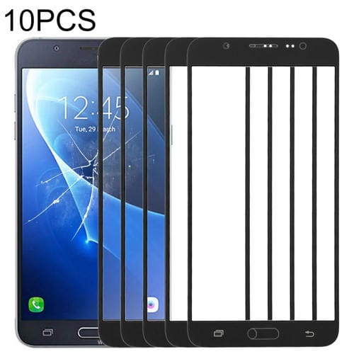 Lentes de Cristal Exterior Pantalla Samsung Galaxy J7 J710F / FN / M / MN / 8 (Negro)