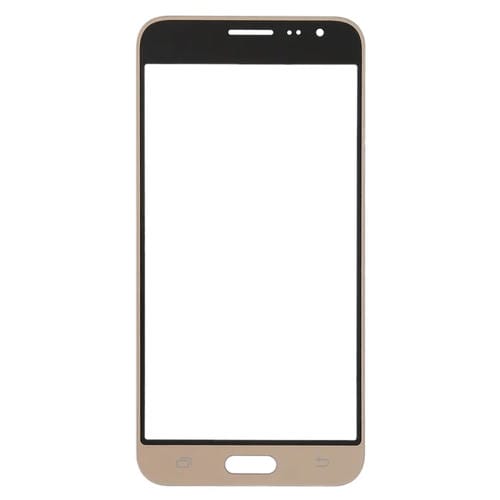 Glass Lens Front Screen Samsung Galaxy J3 - Pack (10 Pieces) (Gold)