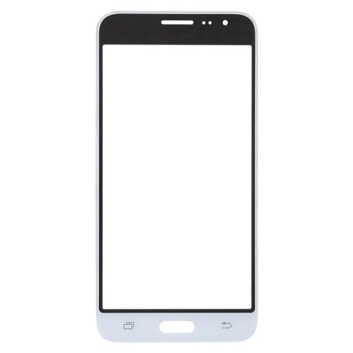 Outer Glass Lens Samsung Galaxy J3 Front Screen (White)