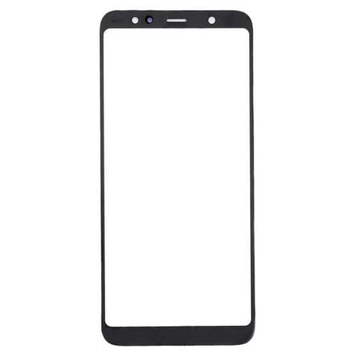 Lente de Cristal Pantalla Frontal Samsung Galaxy A6+ A605 (10 Piezas) (Negro)