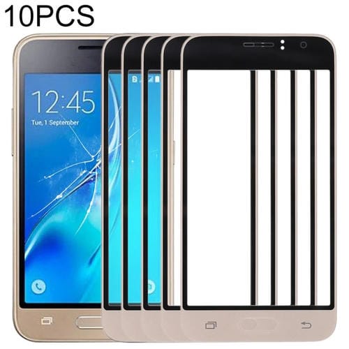 Glass Lens Front Screen Samsung Galaxy J1 J120 - (Gold) - Pack of (10 Pieces)