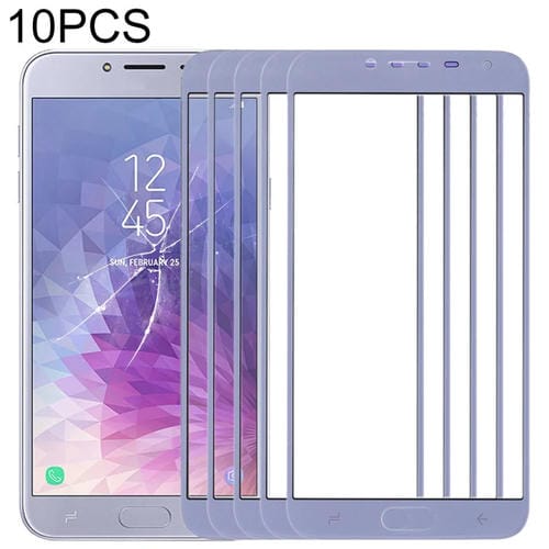 Glass Lens Outer Front Screen Samsung Galaxy J4 (10 Pieces) (Blue)