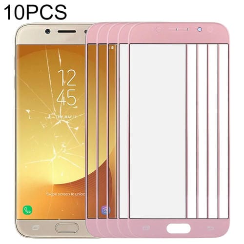Außen-Glaslinse Display Samsung Galaxy J7 J730 (Rose Gold) - Packung von (10 Stück)