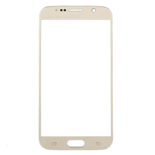 Frontbildschirm Samsung Galaxy S6/G920F Außenglaslinse (Gold) (10 Stücke)