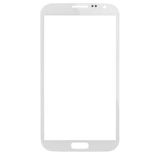 Schermo Frontale Samsung Galaxy Note 2 N7100 Lente Vetro Esterno (2012) (Bianco) 10pz