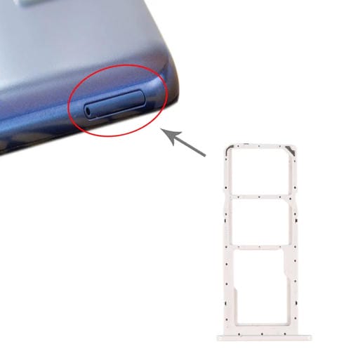 SIM Card and Micro SD Tray Samsung Galaxy A02s SM-A025 (White)