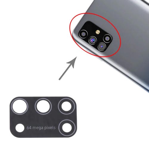 Rear Camera Lens Samsung Galaxy M31s SM-M317 (10 Pieces)