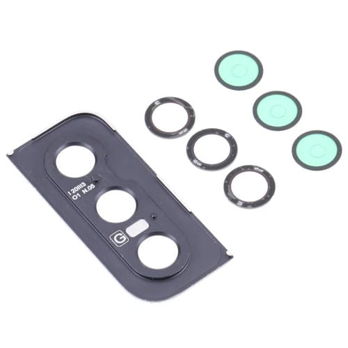 Linseabdeckung Kamera Samsung Galaxy S21 5G SM-G991 (10 Stück) (Schwarz)