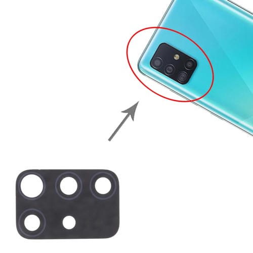 Lente de Cámara Trasera (10 Piezas) Samsung Galaxy A51 SM-A515