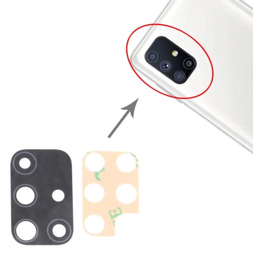 Rear Camera Lens Samsung Galaxy M51 SM-M515, (10 Pieces),