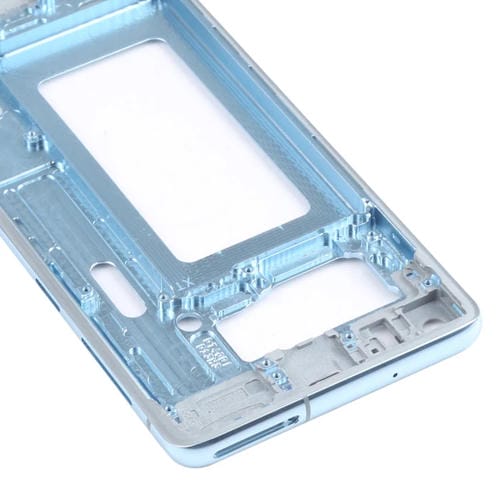 Plaque de lunette de cadre moyen Samsung Galaxy S10 (Bleu)