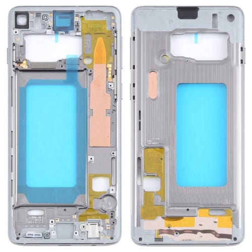 Mitte Rahmen Blende Platte Samsung Galaxy S10 (Silber)