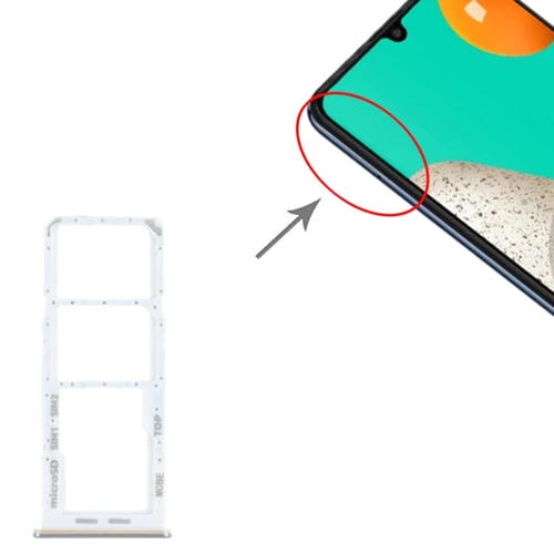 SIM Card and Micro SD Tray Samsung Galaxy M32 SM-M325 (Silver)