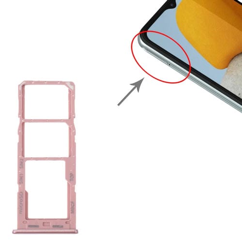 SIM Card and Micro SD Tray Samsung Galaxy M23 SM-M236B (Pink)