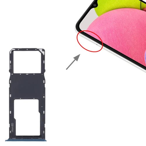 Vassoio della scheda SIM e Micro SD Samsung Galaxy A03s SM-A037U (Blu)