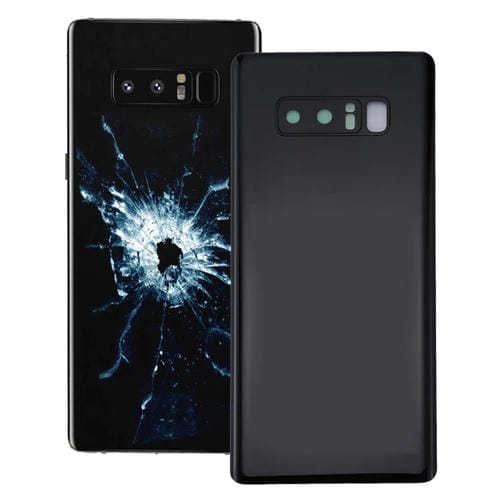 Couvercle arrière Samsung Galaxy Note 8 avec couvercle de lentille d'appareil photo (Noir)