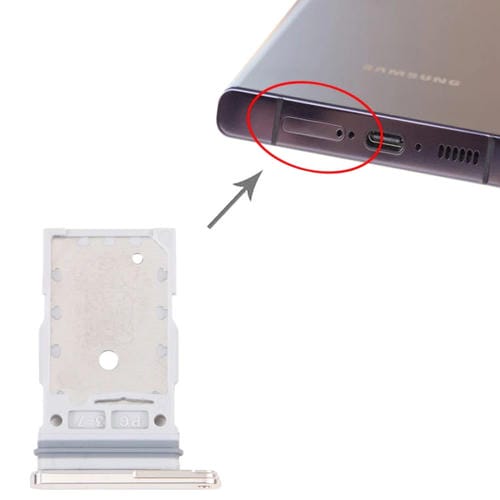 Tabuleiro de cartão SIM Samsung Galaxy S23 Ultra SM-S918B (Ouro)