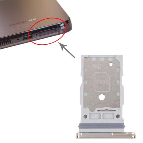 Plateau de carte SIM Samsung Galaxy S23/S23+ SM-S961B/S911B (Or)
