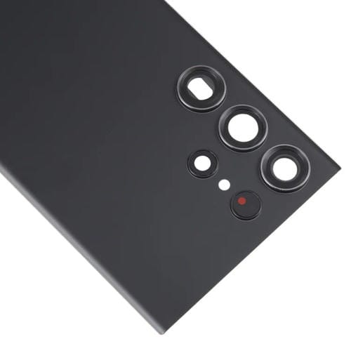 Coperchio posteriore in vetro della batteria Samsung Galaxy S23 Ultra SM-S918 con obiettivo della fotocamera (Nero)