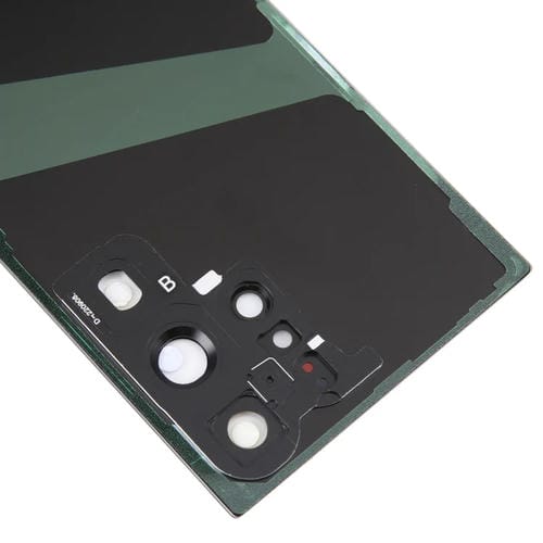 Coperchio posteriore in vetro della batteria Samsung Galaxy S23 Ultra SM-S918 con obiettivo della fotocamera (Nero)