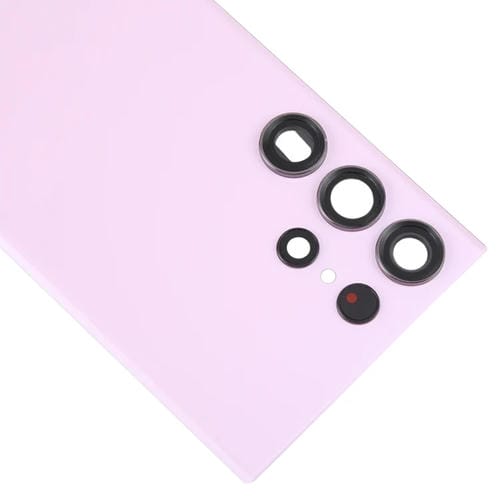 Tapa Trasera de Vidrio Samsung Galaxy S23 Ultra SM-S918 con Lente de Cámara (Rosa)