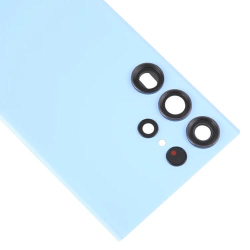 Copertura Posteriore in Vetro Samsung Galaxy S23 Ultra SM-S918 con Obiettivo della Fotocamera (Blu)