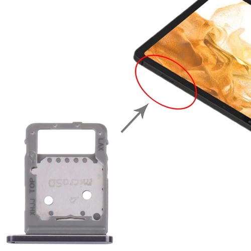 Plateau Carte SIM + Micro SD Samsung Galaxy Tab S8 SM-X700 (Noir)
