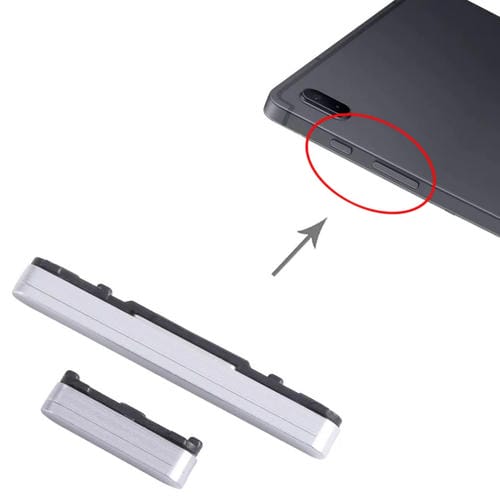 Pulsanti di accensione e volume Samsung Galaxy Tab S7 FE (SM-T730/T733/T736B/T735) (Argento)