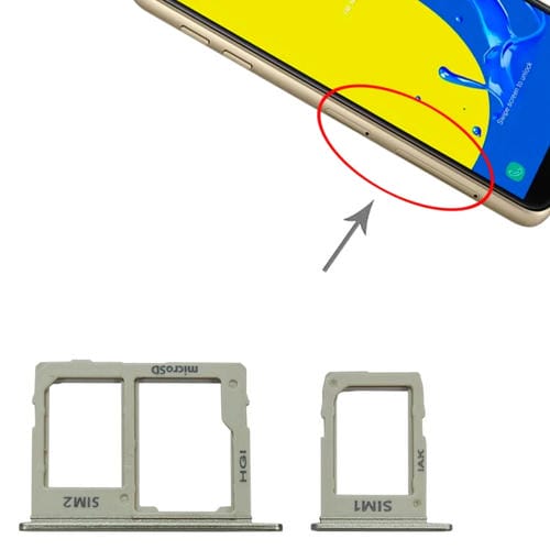 SIM-Karten- und Micro-SD-Kartenfächer Samsung Galaxy J4 SM-J400 (Gold)