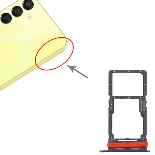 Plateau Carte SIM et Micro SD Samsung Galaxy A16 5G SM-A166B (Noir)