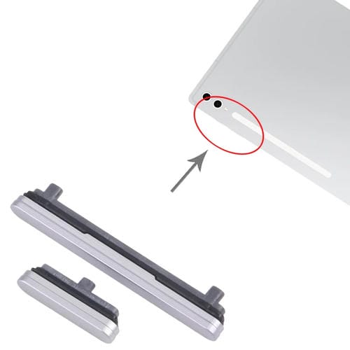 Botões Samsung Galaxy Tab S10 Ultra SM-X920/X926 Controlo Volume/Ligar (Prateado)