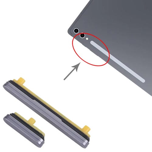 Botón Encendido y Volumen Samsung Galaxy Tab S10+ SM-X820 / X826 (Gris)
