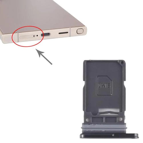 Vassoio scheda SIM Samsung Galaxy S25 Ultra SM-S938B (Nera)