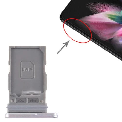 SIM Card Tray Samsung Galaxy Z Fold3 5G SM-F926B (Silver)