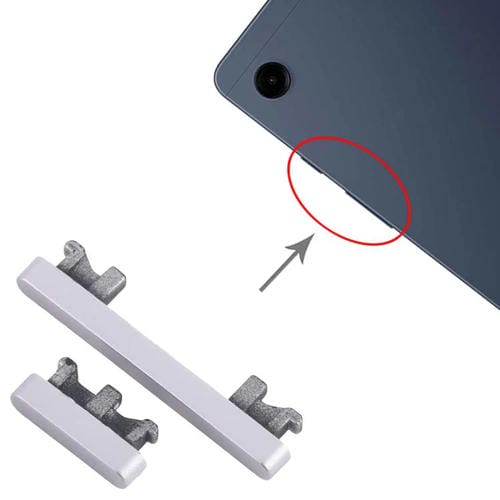 Boutons d'alimentation et de volume Samsung Galaxy Tab A9 SM-X110/X115 (Argent)