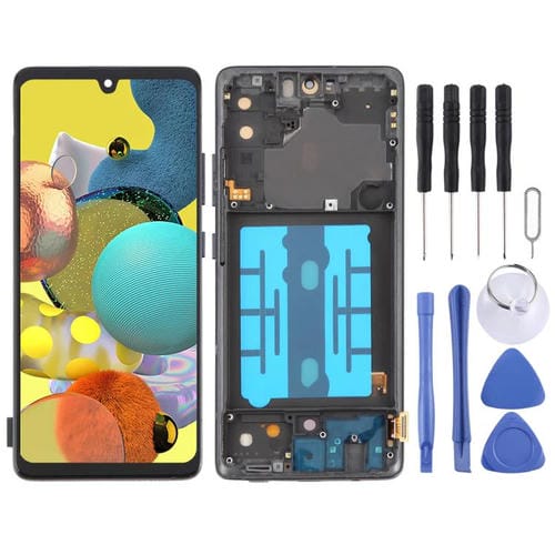 6.36" OLED Display with Frame for Samsung Galaxy A51 5G SM-A516 (Black)