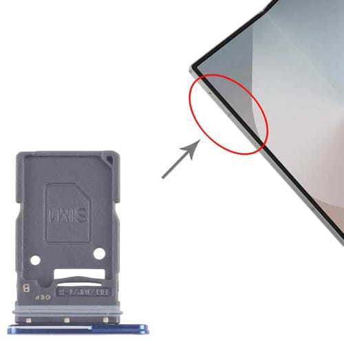 Tabuleiro do cartão SIM Samsung Galaxy Z Fold7 SM-F966U Versão EUA (Azul)