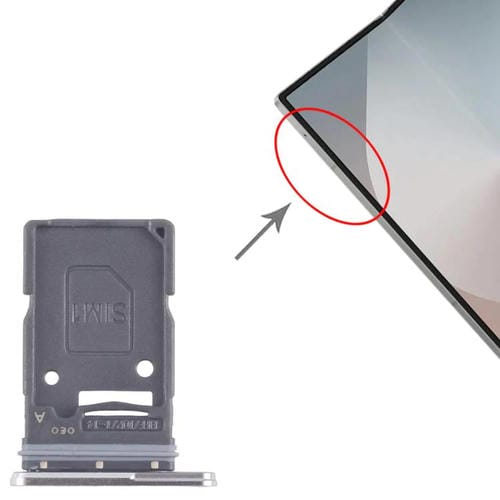 SIM-Kartenfach Samsung Galaxy Z Fold7 SM-F966U USA-Version (Silber)