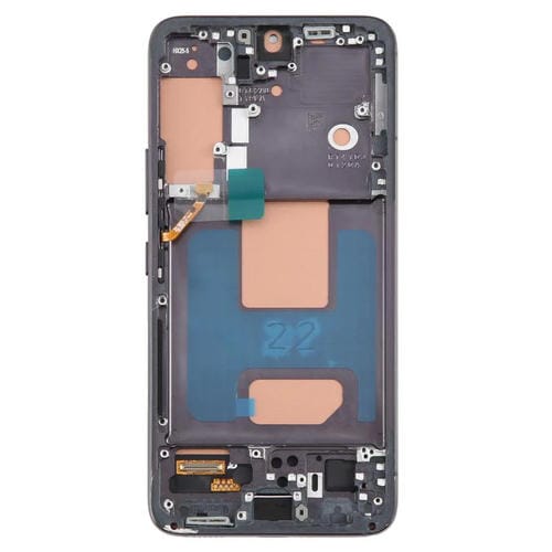 Pantalla LCD TFT de 5,96 pulgadas para Samsung Galaxy S22 SM-S901B, digitalizador completo con marco, sin identificación de huellas dactilares (negro)