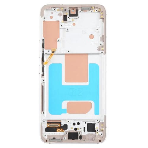Pantalla LCD TFT de 5,96 pulgadas para Samsung Galaxy S22 SM-S901B, digitalizador completo con marco, sin identificación de huellas dactilares (plateado)